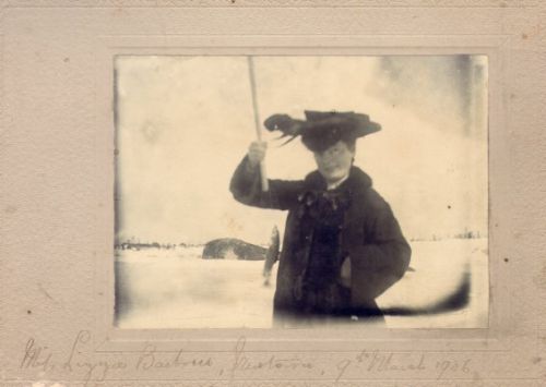 lizzie barbour, ice fishing in newtown