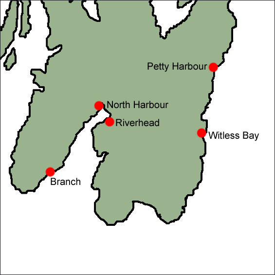 Plan des sections locales de l'Avalon sud