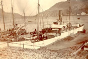 Vessel "Jamaica" docked, north side, St. John's harbour