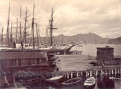 View of St. John's harbour from the north side with Signal Hill in the background
