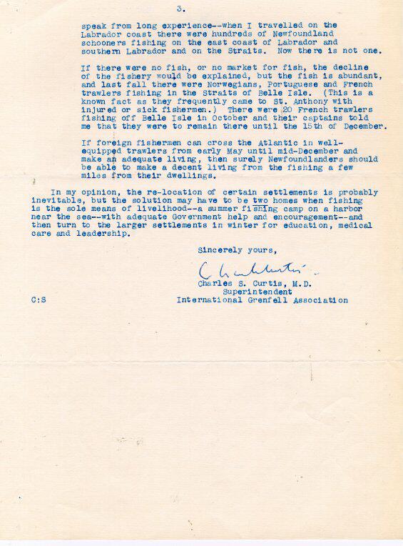 Charles S. Curtis Letter, 1957 Page 3
