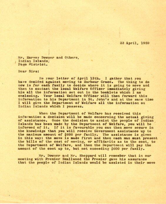 Robert Wells Response to Harvey Downer Letter, 1959 Page 1