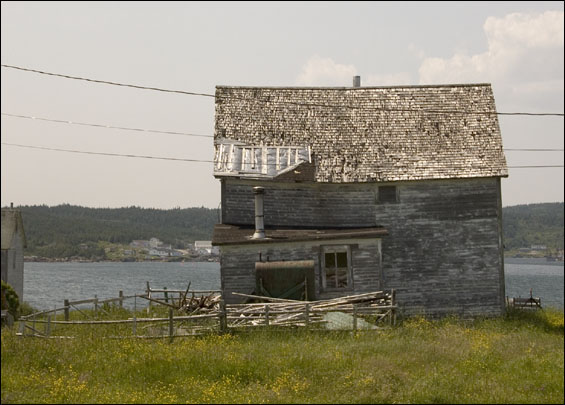 House of William Combden, Seldom, Fogo Island, after move form Wild Cove