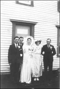 Mariage de Marshall Brown et d'Anita Wicks à Fair Island