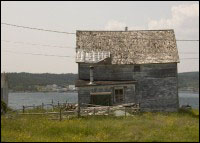House of William Combden, Seldom, Fogo Island, after move form Wild Cove