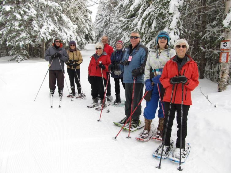 Picture of Grenfell Retirees on snowshoeing trail