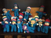 Display of Knitted dolls