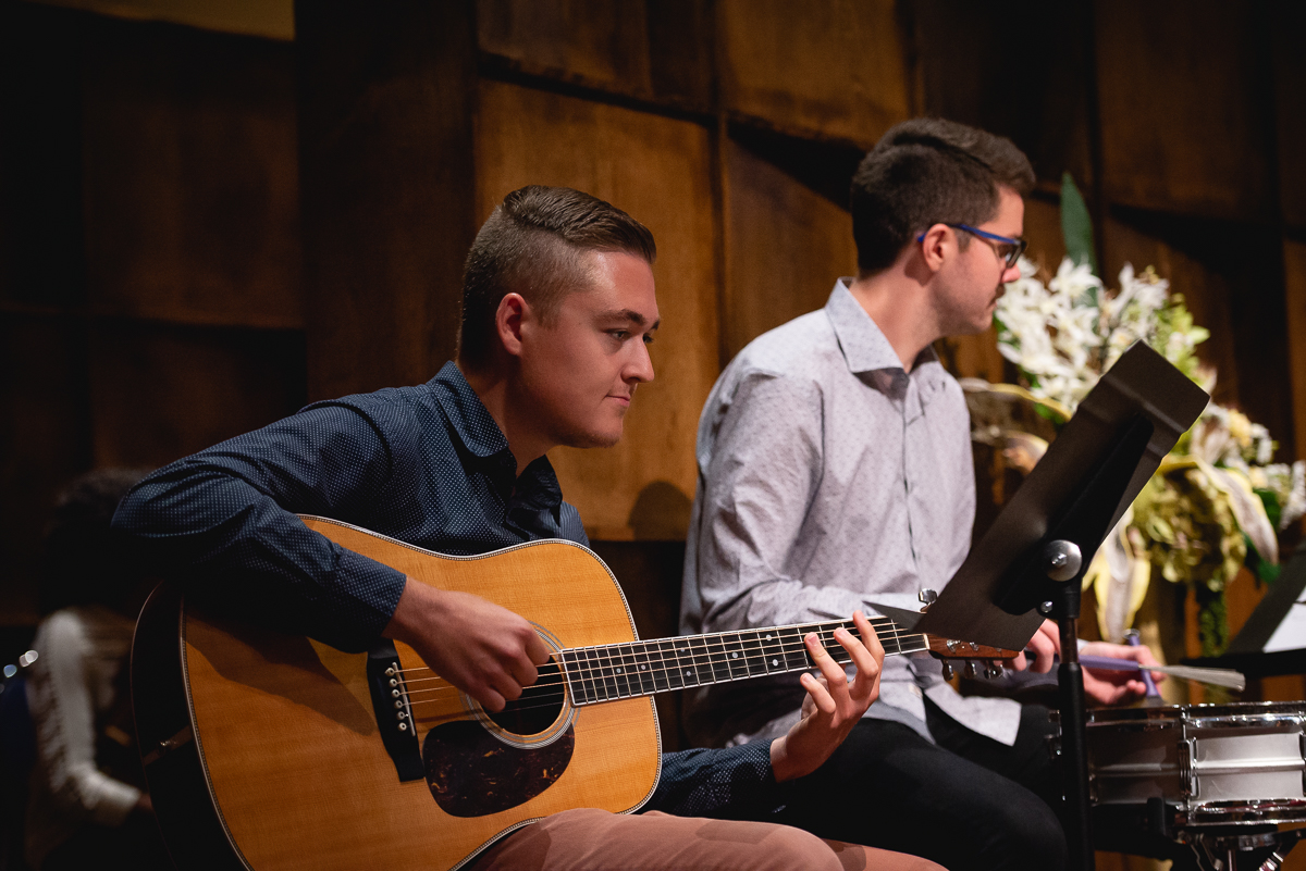 Students performing in D.F. Cook Recital Hall