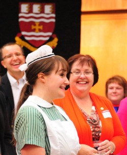 Rebecca Puddester with SON alumna Siobhainn Lewis