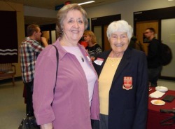 Long-time friends: Marilyn Beaton (l) with Marilyn Marsh at School of Nursing alumni reception last fall
