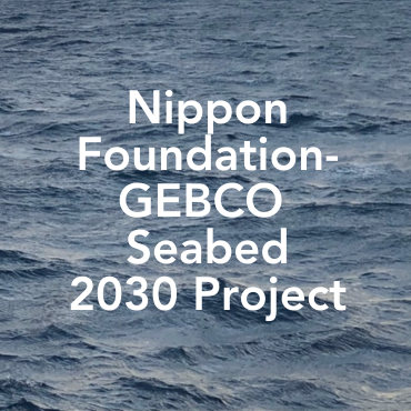 A picture of the ocean up-close with the words Nippon Foundation GEBCO Seabed 2030 Project written on top
