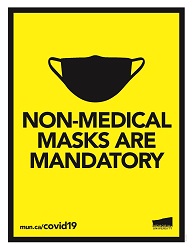 Non-medical masks are mandatory