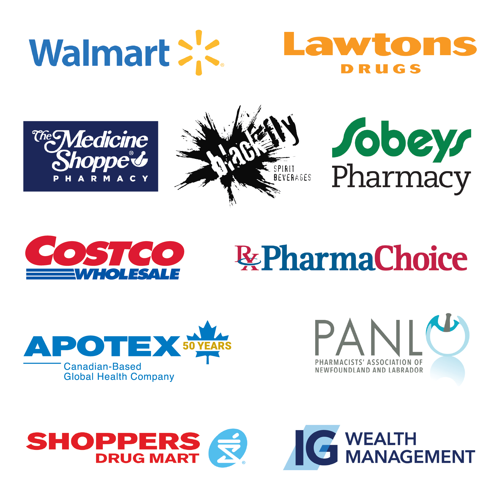 Golf Tournament 2025 - Major Sponsors logos