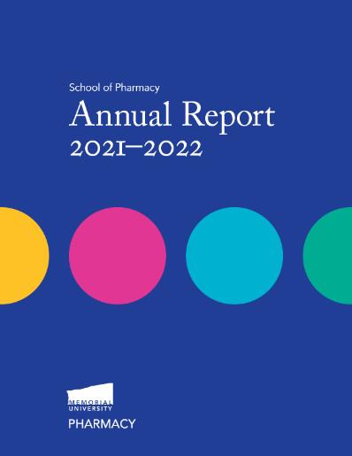 School of Pharmacy Annual Report 2021-2022 - front cover