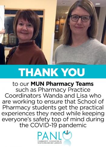 PANL thanks MUN Pharmacy staff