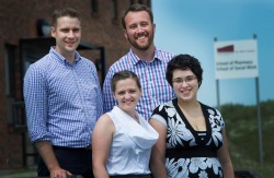 (L-R): Dr. Jason Kielly, Dr. Tiffany Lee, Dr. Justin Peddle and Dr. Erin Davis. Missing from photo: Dr. Amy Conway.