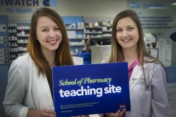 Third year student Megan Gulliver (left) is currently completing a preceptorship at Shopper's Drug Mart on Torbay Road, with preceptor Melanie Badcock.