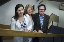 L-R: Jennifer Donnan, Patricia Howse, and Dr. J.M. Gamble.