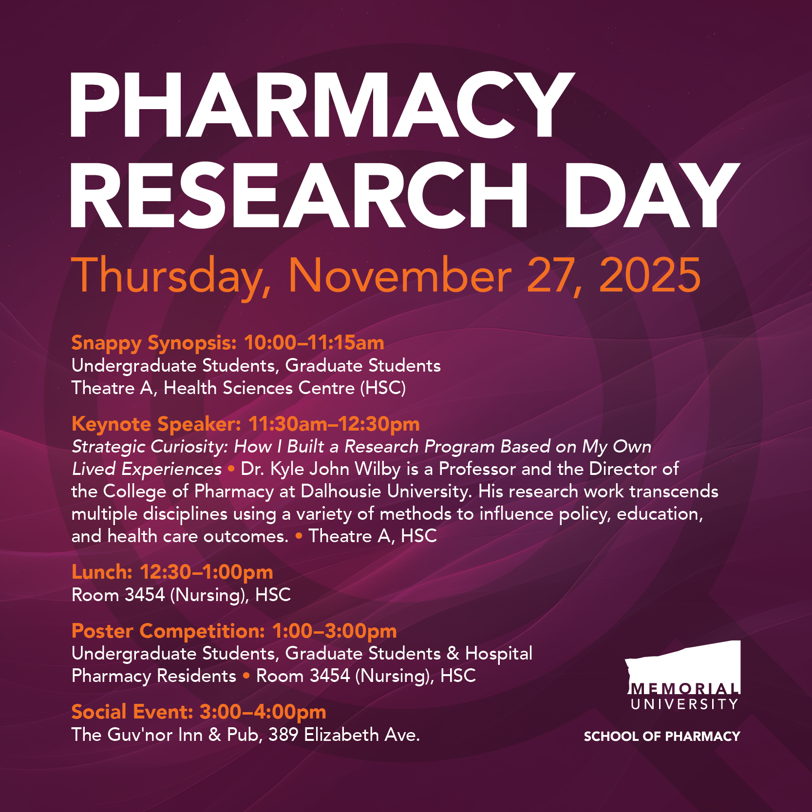 Pharmacy Research Day 2025 - graphic and info