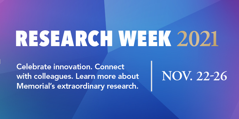 Research Week 2021 takes place Nov. 22-26 at Memorial University