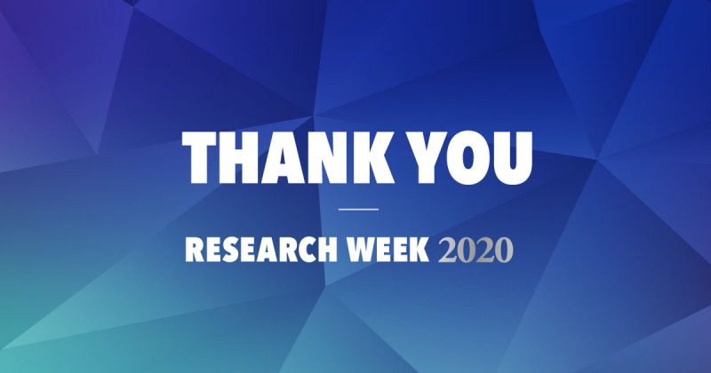 A note of thanks from Dr. Neil Bose, vice-president (research), regarding Research Week 2020.
