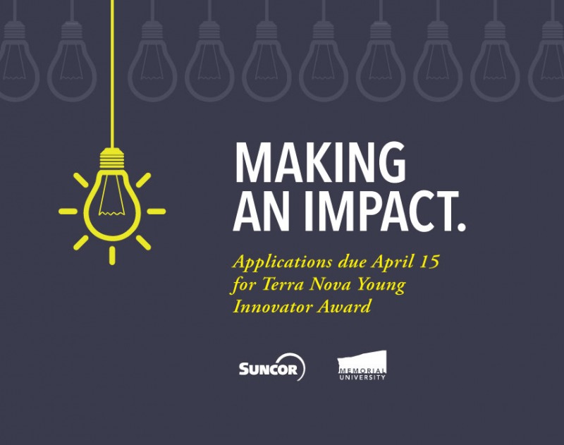 Proposals are due April 15 for the Terra Nova Young Innovator Award.