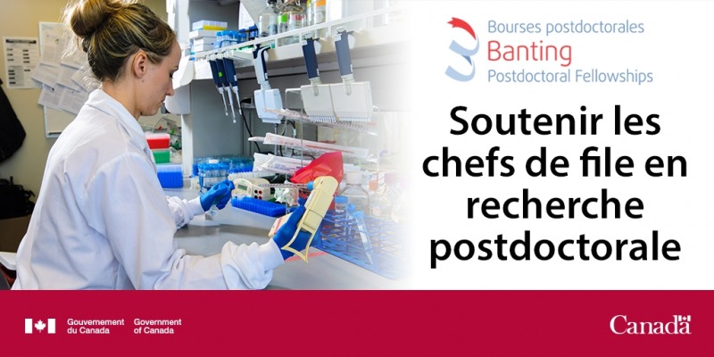 The application for the Banting Postdoctoral Fellowships program is Sept. 20.
