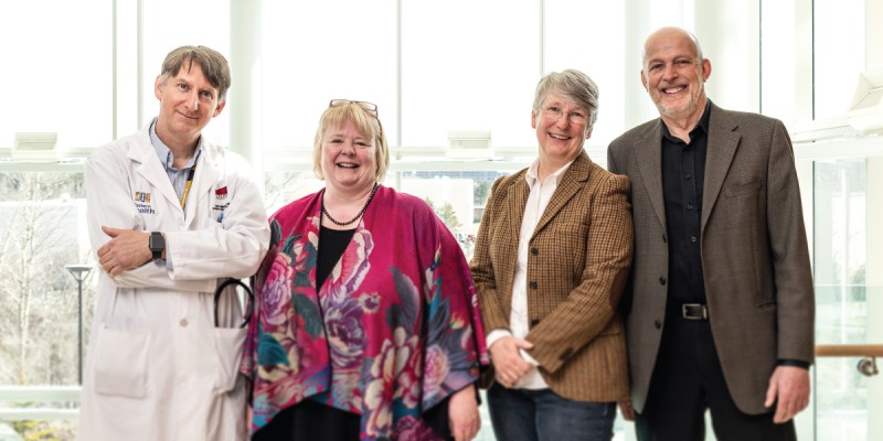 Drs. Sean Connors, Kathy Hodginkson, Terry-Lynn Young and Daryl Pullman. Photo by Rich Blenkinsopp