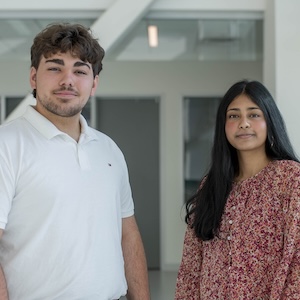 Gavin Sala and Noshin Khan
