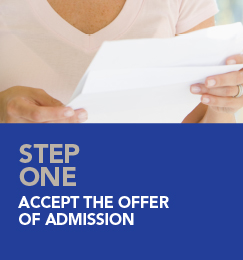 accept or decline our admission offer