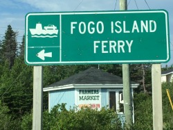 Fogo Island Ferry signLaura Woodford photo