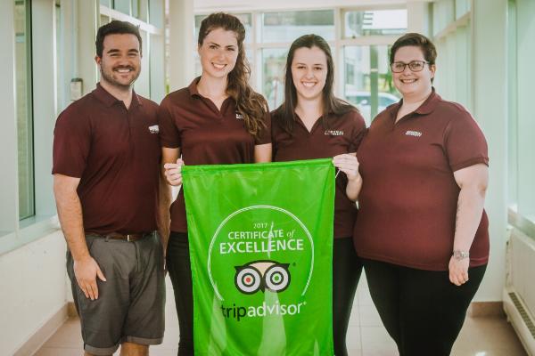 Staff with 2017 Certificate of Excellence