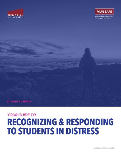 Guide to Recognizing and Responding to Students in Distress document