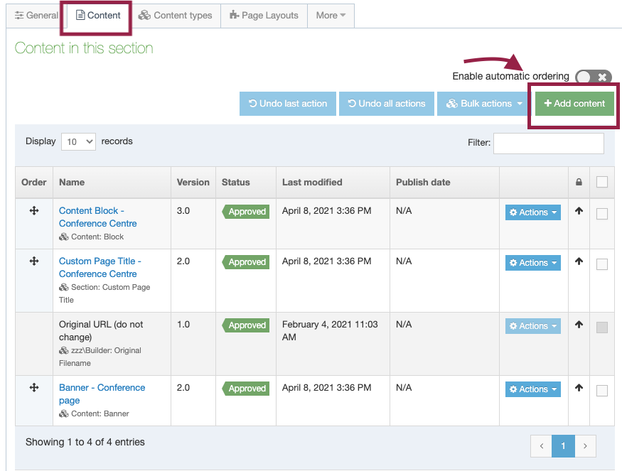 Edit a page using standard interface | Terminalfour (T4) User Guide ...