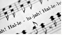 Part of score of Hallelujah Chorus from Handel's Messiah